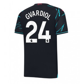 Maillot de foot Manchester City Josko Gvardiol #24 Troisième 2023-24 Manches Courte